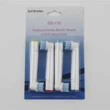 Высокое качество 4 шт = упаковка Замена Precision Clean Электрический Зубная щётка головок EB-17D Fit For B Oral электрической Зубная щётка