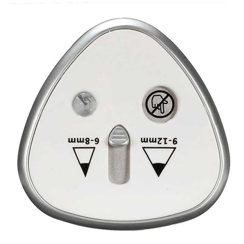 1 Piece Silver Electric Pencil Sharpener Plastic Pencil Sharpener Dual Holes Battery Operated School Office Stationery