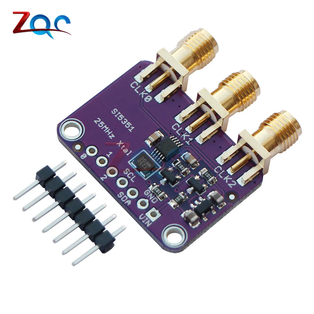 CJMCU-5351 Si5351A Si5351 I2C тактовый генератор коммутационная плата модуль генератор сигналов часы 8 кГц-160 МГц для Arduino DC 3 V-5 V