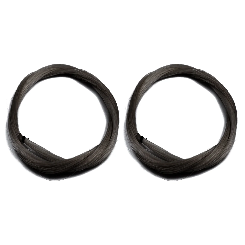 2pcs 4/4 3/4 Violin Bow Horse Hair Black Bow Hair For Violin Bow