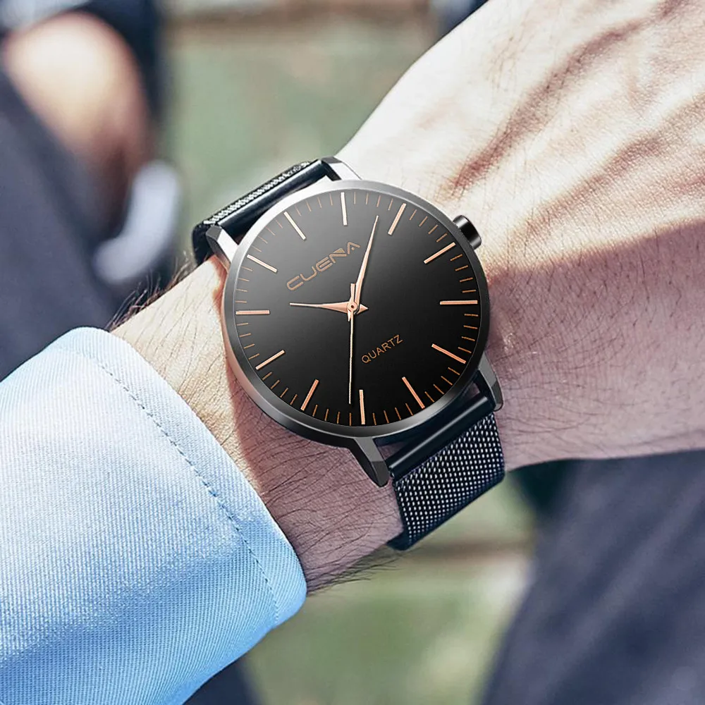 Saatleri роскошные классические стальные часы мужские ретро Hombre кварцевые наручные часы модные повседневные мужские s часы лучший бренд Masculino