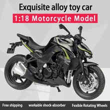 Bem, 1:18 kawwasaki z1000 diecast motocicleta, modelo com absorção de gordura, brinquedo para crianças, presentes, coleção de brinquedos