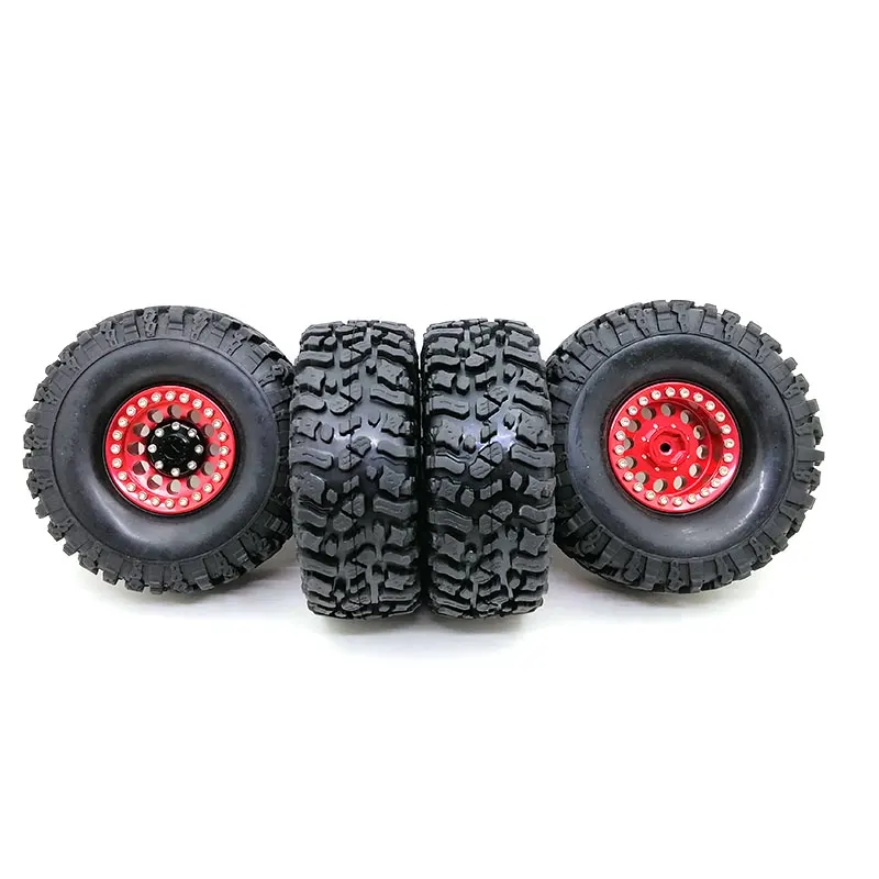 Yfan RC Рок Гусеничный 1,9 колесные диски (4) Сплав 1,9 "колесо с бедлоком + 120 мм Мягкие шины для осевой SCX10 TRX-4 JEEP 90046 90047