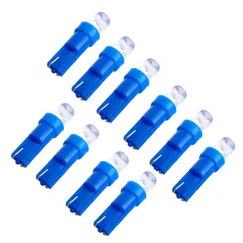 

TOYL 10*AMPOULE LED BLEU T5 12V POUR COMPTEUR TABLEAU DE BORD Ampoule Lampe voiture lumiere feux