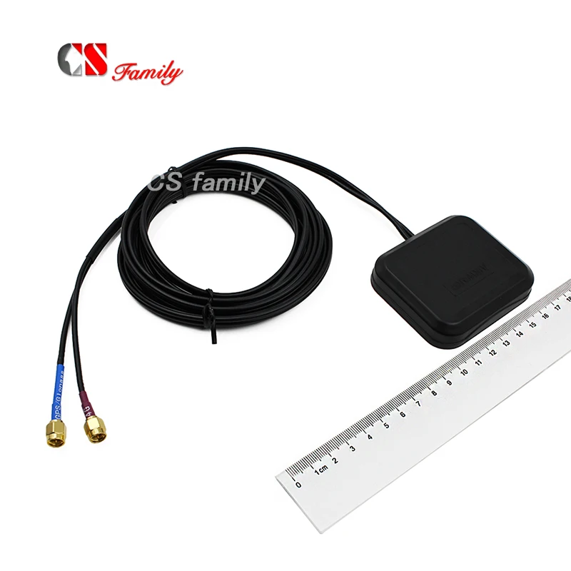 Мультиантенны GNSS 4G LTE антенна GPS/GLONASS/GALILEO и 4G/3G/2G клейкая с SMA male 3 м кабель|lte antenna|4g lte