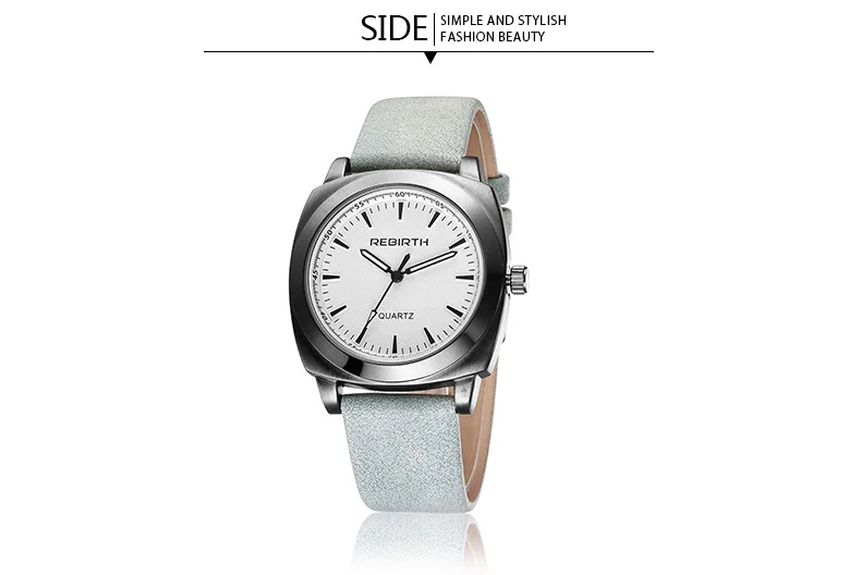 Дизайн квадратные женские часы REBIRTH популярный бренд модные повседневные женские часы кварцевые часы серые наручные часы reloj mujer