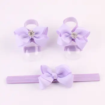 

Brand New Baby Foot Flower Elastic Anklets Infant Barefoot Sandals Newborn Flower Socks Cover Foot Accessories