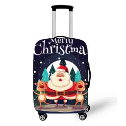 Веселый Рождественский чемодан Крышка модный багажный Защитный чехол для 18-28 дюймов дорожные чехлы крышка эластичный Анти-пыль чехол