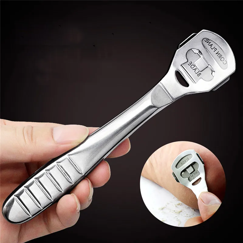 

Stainless Steel Pedicure Machine Dead Hard Skin Cutter Razor With 10 Blades Tool