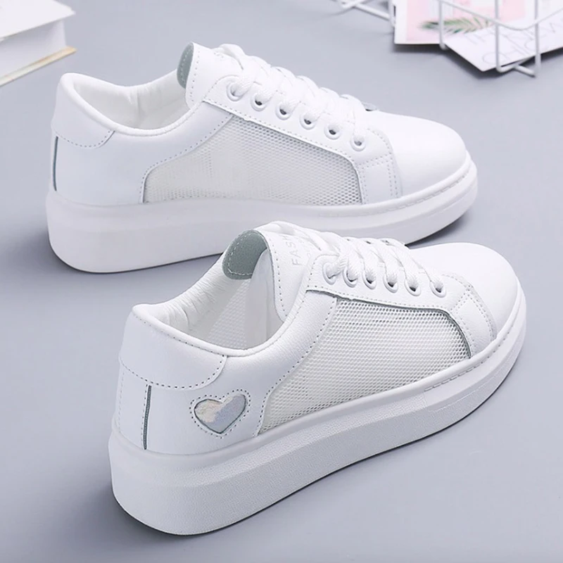 

Women Sneakers Shoes 2019 Summer Hollow Mesh Women Casual Shoes Flats Platform Breathable Ultralight Fashion Women Shoes