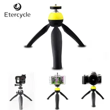 Etercycle мини штатив с держателем для телефона Настольный монопод для iphone 5 6 7 Plus DSLR цифровая камера подставка с держателем Gopro