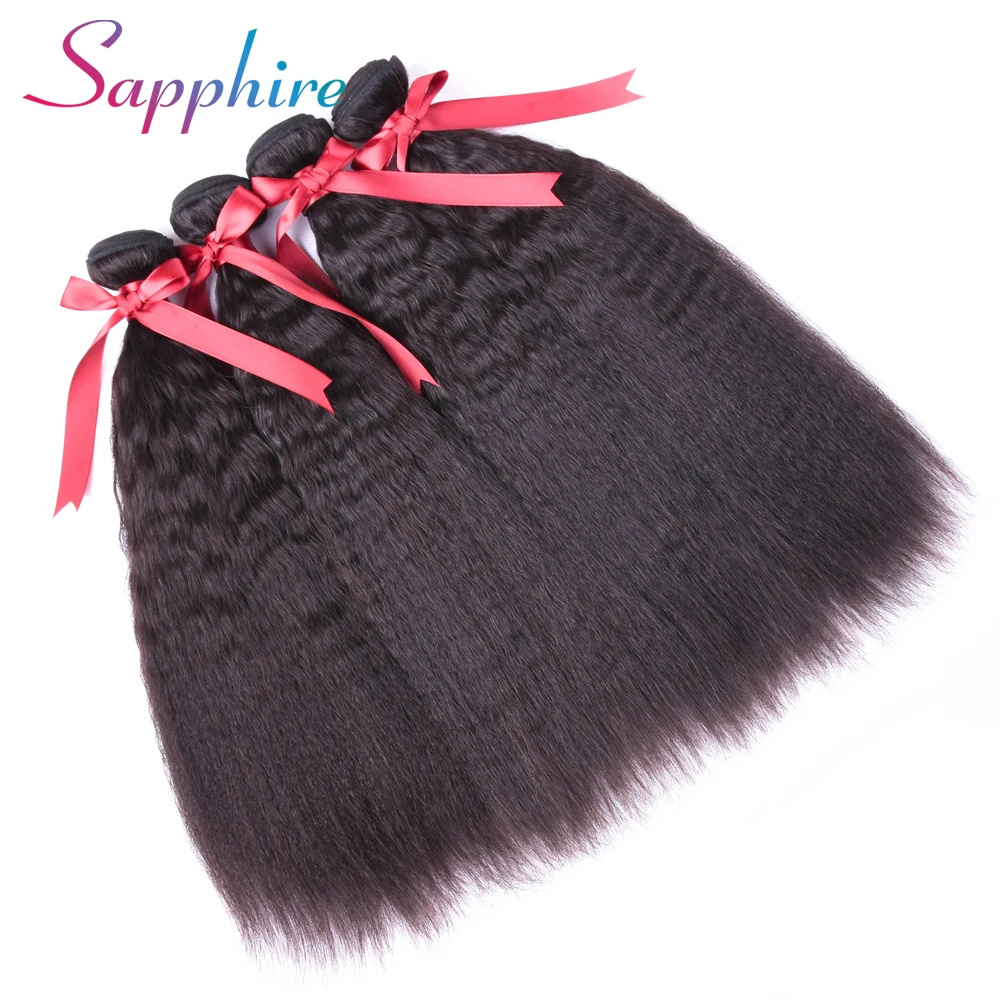 Sapphire Peruvian Kinky Straight Hair Bundles Human Hair Bundles Non-Remy Human Hair Extensions 1 Piece Double Weft Sapphire Peruvian Kinky Straight Hair Bundles Human Hair Bundles Non-Remy Human Hair Extensions 1 Piece Double Weft