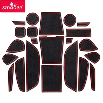 

Smabee Anti-Slip Gate slot mat For BMW X5 X6 F15 F16 2014 ~ 2018 X5M X6M M Power Rubber Cup Holders Non-slip mats Accessories