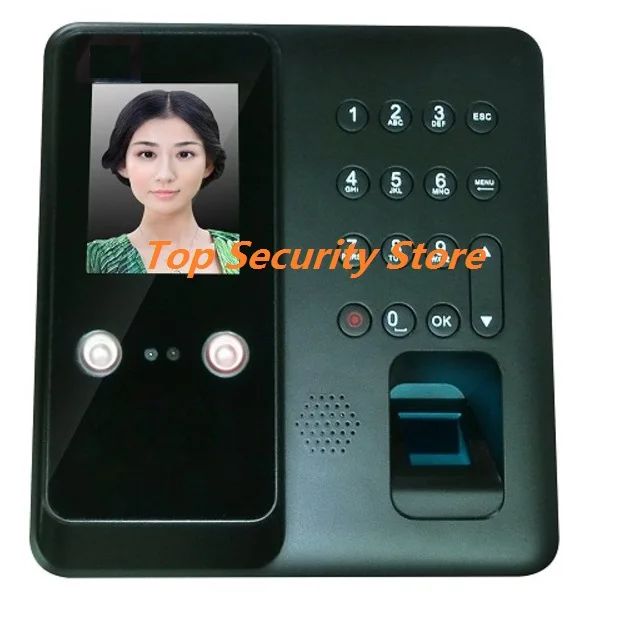 High Resolution Camera TCPIP Biometric Fingerprint and Face Recognition Time Attendance Device-9