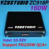 Cargador de coche DYKB 160W 24V DC 12V a tipo-c USB de carga rápida QC compatible con protocolo completo QC4 + PD3.0 PD QC2.0 QC3.0 FCP AFC ► Foto 1/6