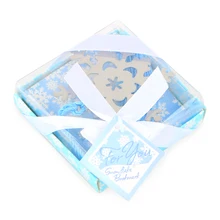 1 коробка полые снежинки закладки металлический Серебряный цвет поздравительные открытки кисточки Kawaii Канцтовары кулон Подарки Свадебные сувениры E2058