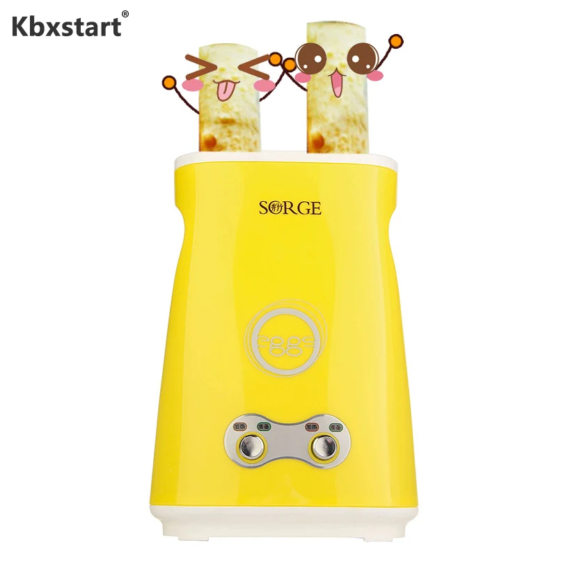 Kbxstart 220 V Электрический омлет двойное устройство для изготовления рулетов автоматический двойной переключатель вареные яйца колбаса