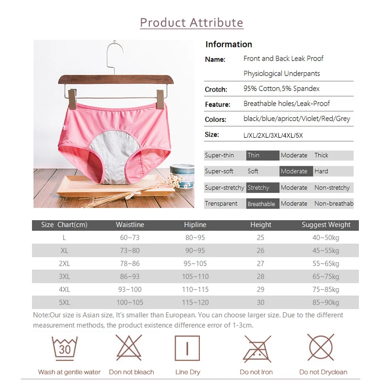 Leak Proof Menstrual Period Panties Women Underwear Physiological Pants Cotton Health Seamless Briefs High Waist Warm Female Leak Proof Menstrual Period Panties Women Underwear Physiological Pants Cotton Health Seamless Briefs High Waist Warm Female