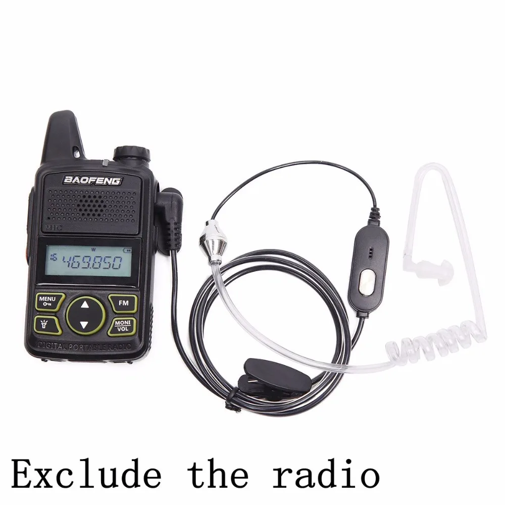 Baofeng BF T1 Акустическая трубка PTT Mic наушник гарнитура для T8 UV 3R + мини радио BFT1 Walkie