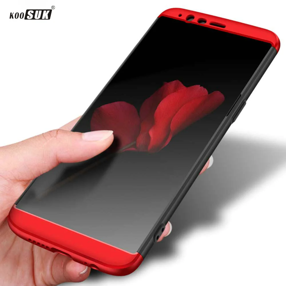 Чехол Oneplus 6 360 полная защитная оболочка PC матовый Твердый чехол на заднюю панель