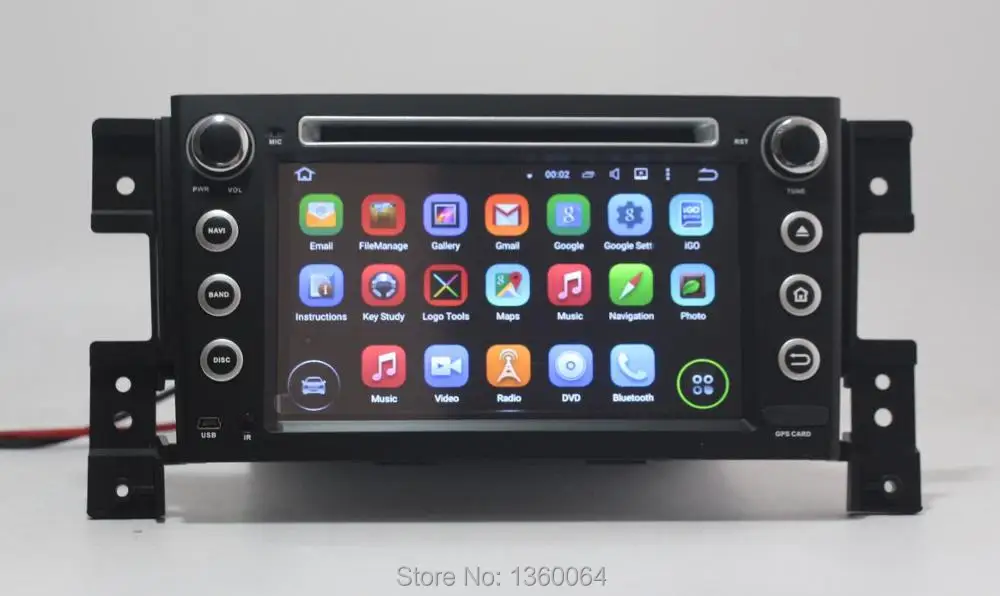 Top Quad Core Android 5.1 Car DVD for Suzuki Grand Vitara with Navigation system Radio WIFI 4G audio video player support OBD DVR 10