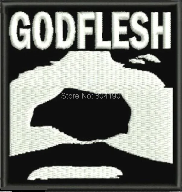 

GODFLESH EMBROIDERED PATCH DEATH INDUSTRIAL POST SEPULTURA Music Band IRON On APPLIQUE Rock Punk Badge