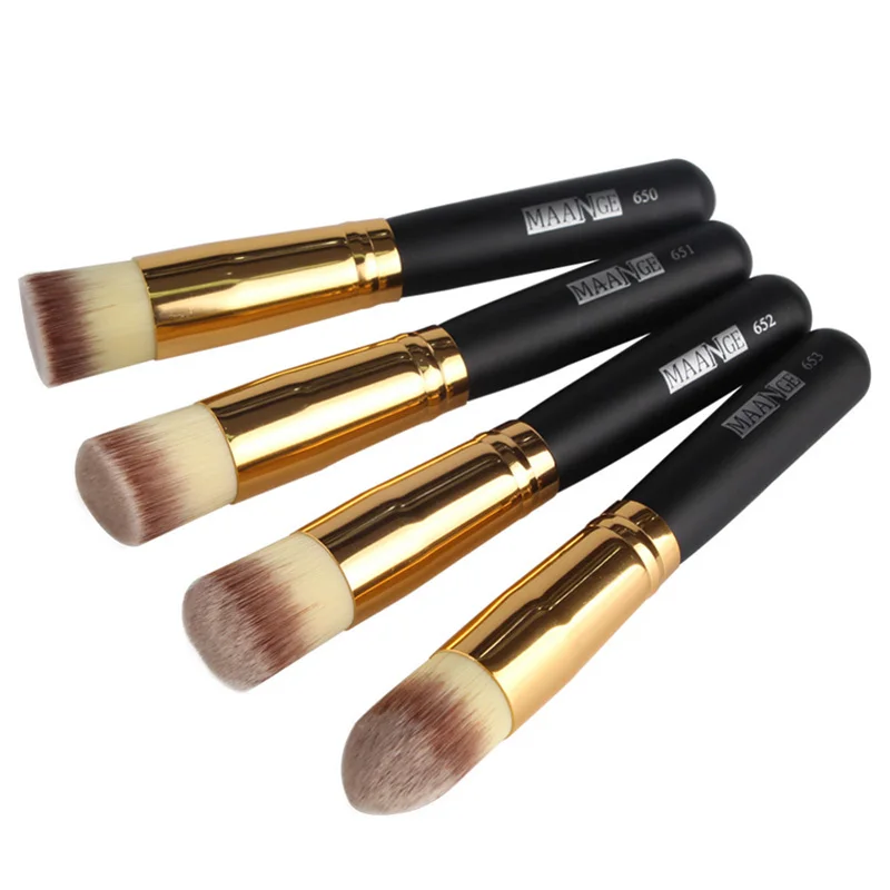 FGHGF 4 pcs Makeup Brush Set Beauty Blending Blush Foundation Contour Powder Cosmetic Multifunctional Tool High Quality | Красота и
