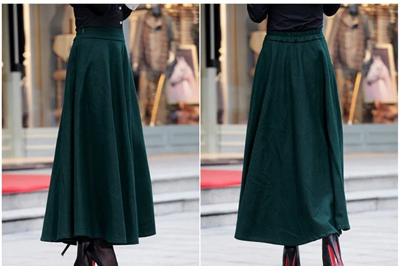 thick maxi skirt
