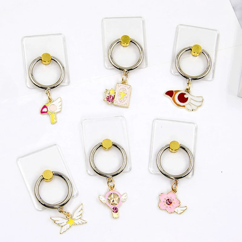 2018 New Design 1 Piece ABS Transparent Mobile Phone Finger Ring Holder Cute Cartoon Phone Holder Ring Stand for Samsung iphone 2018 New Design 1 Piece ABS Transparent Mobile Phone Finger Ring Holder Cute Cartoon Phone Holder Ring Stand for Samsung iphone
