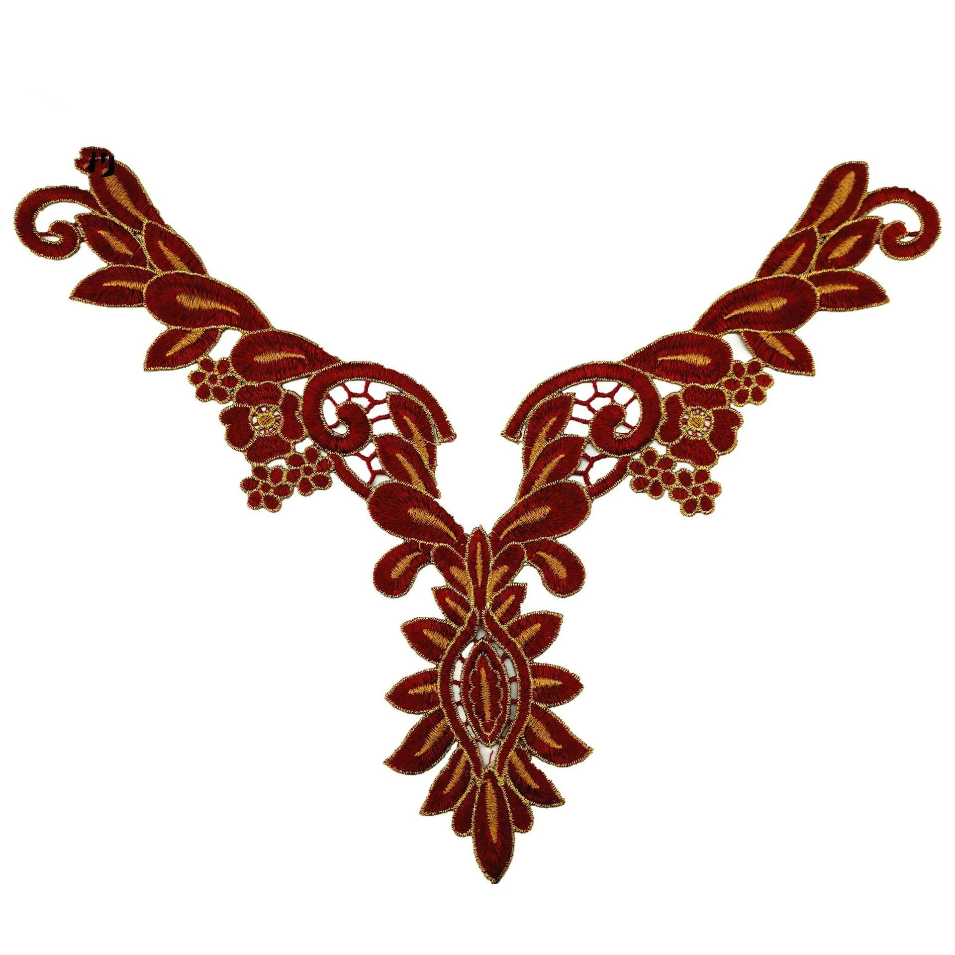 

DIY sewing dresses flower applique Collar applique DIY decoration accessories 3d flower Patches Water Soluble