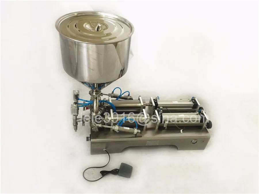 G2WGD500 Pneumatic Semi-automatic Paste and Liquid filling machine,Cosmetic Piston Paste Filling Machine (20-500ml)