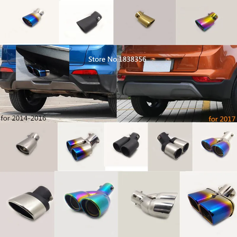 Наконечник глушителя для Hyundai IX25 2014 2015 2016 2017 2018|Хромирование| |