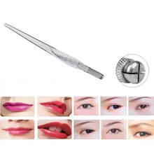 Модные постоянный ручка для тату, макияжа татуировки микроблейдинг бровей ручка F907