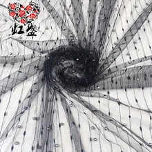 1 м/лот Сетчатое кружевное черное трафаретное платье в полоску для ногтей жемчужное Сетчатое кружевное платье перспективная жемчужная шторки в ванную занавеска ткань H027