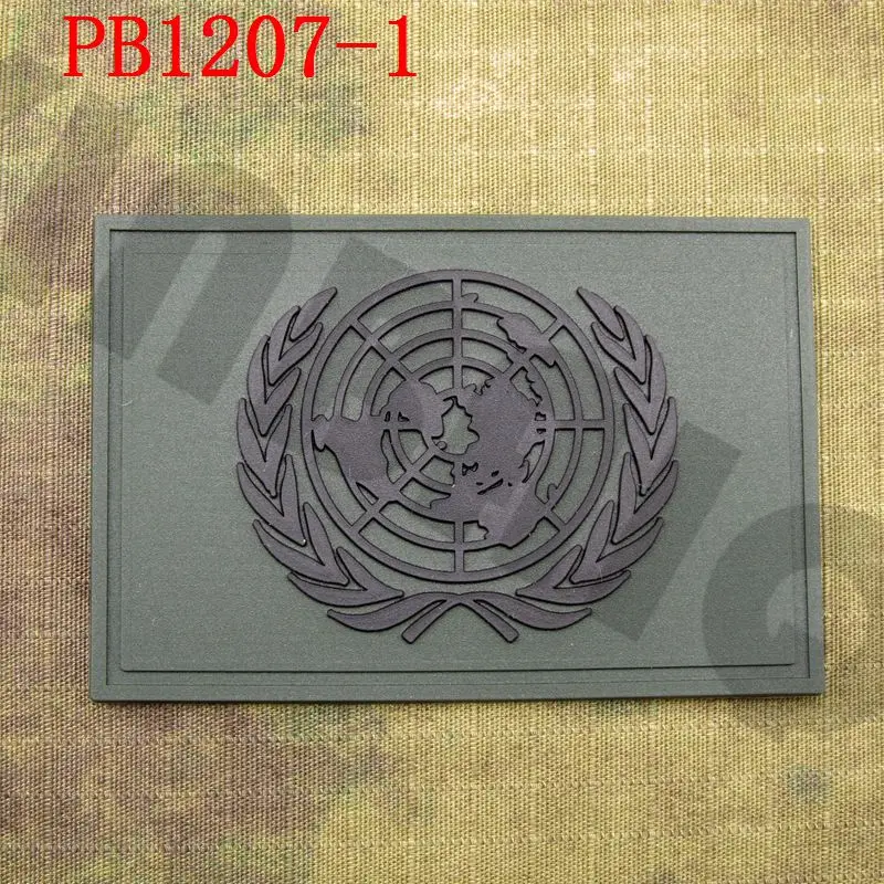 3D ПВХ Нашивка флаг США Флаг США Тактический военный боевой дух - Цвет: PB1207 Green