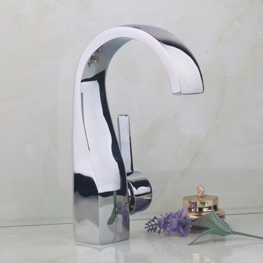 

YANKSMART High Quality Tall Basin Sinks Torneira Deck Mount Bathroom Single Hole Basin Sink Robinet Grifo Faucet Mixer Tap