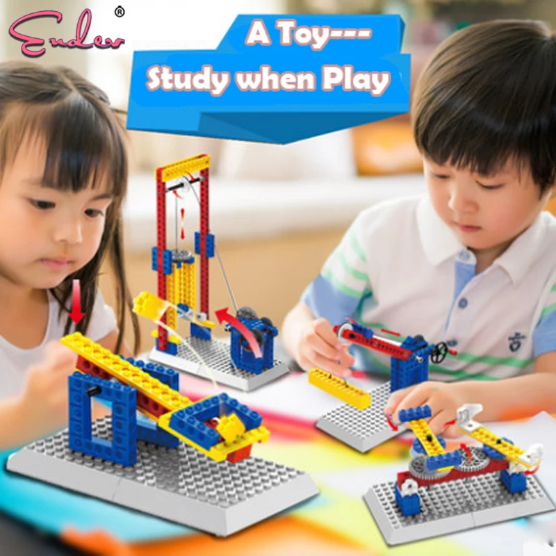 Endev Mechanical Engineering Building Blocks Bricks Kids Toys DIY Model