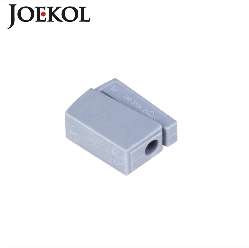 

(10pcs/lot) Single 1 pin cable wire connecting for lamp JK-101(wago 224-101) cable connectors