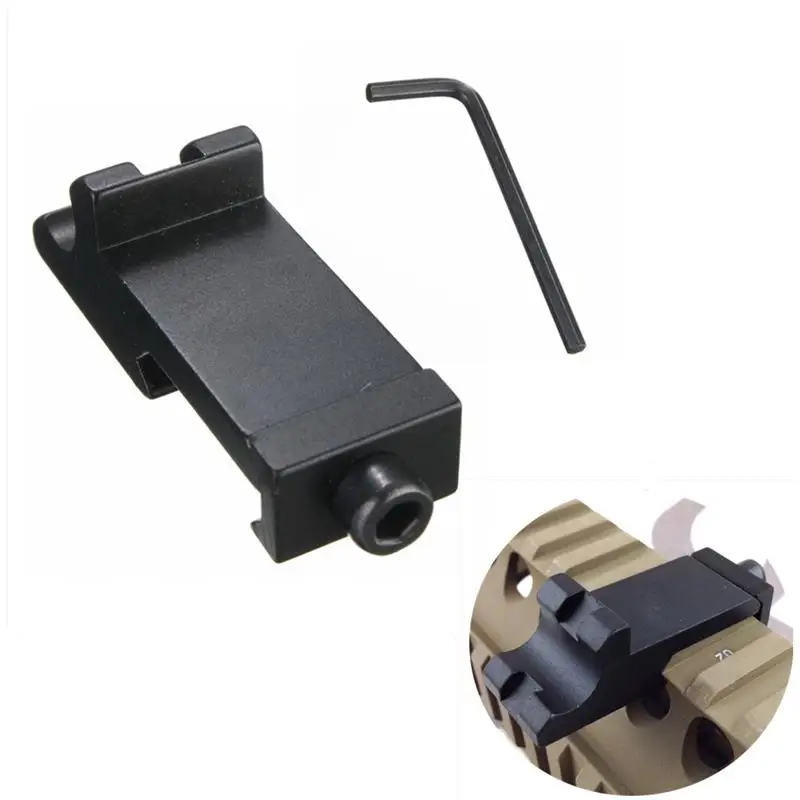 

21mm Clip Slot Tactical 45 Degree Angle Offset Side Rail Scope Mount Weaver Picatinny Rifle Short Side Rail(ht057)