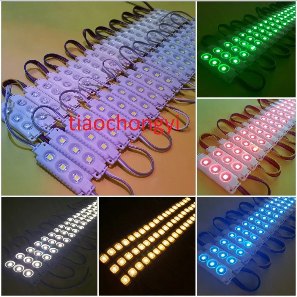 Новый 20 шт Водонепроницаемый 3LED 5050 SMD RGB белый модуль декоративная лампа 12V|module