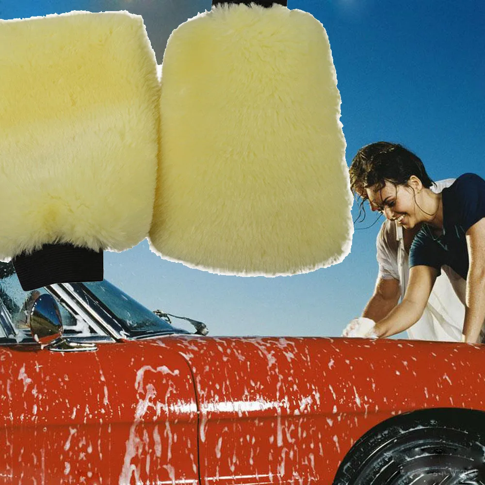 

Car Microfiber Plush Mitt Car Wash Glove Mitten Washing Cleaning Brush Tools Auto Detailing Brushes Sponge