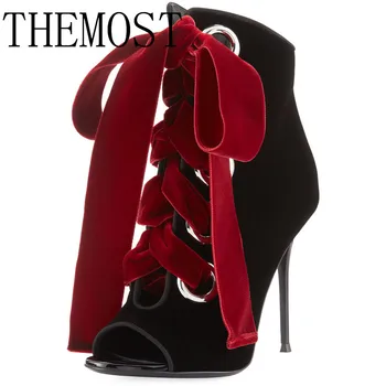 

ARQA 2019 the most fashionable women's tie UPS in early spring, high heeled Rome cool boots, fashionable sexy women shoes