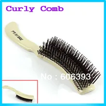 U119 новые волосы пластиковые ручки круглые зубы DIY волнистые вьющиеся прямые волосы стиль гребень