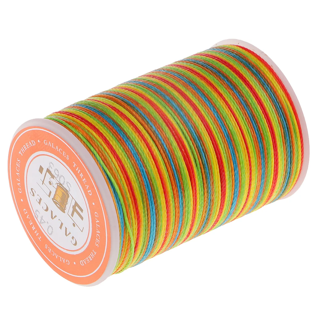 12 Colors 0.45mm Durable Leather Sewing Waxed Thread Cord For DIY Handicraft Tool Hand Stitching Thread 85 Meters