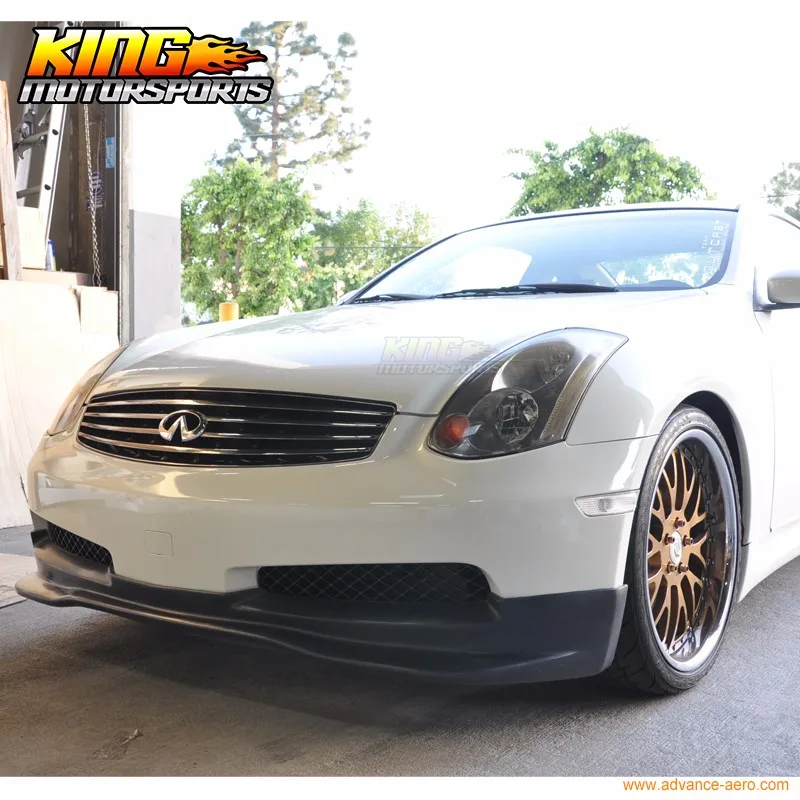 Fit For 03 07 Infiniti G35 Coupe GT Style Front Bumper Lip Spoiler 