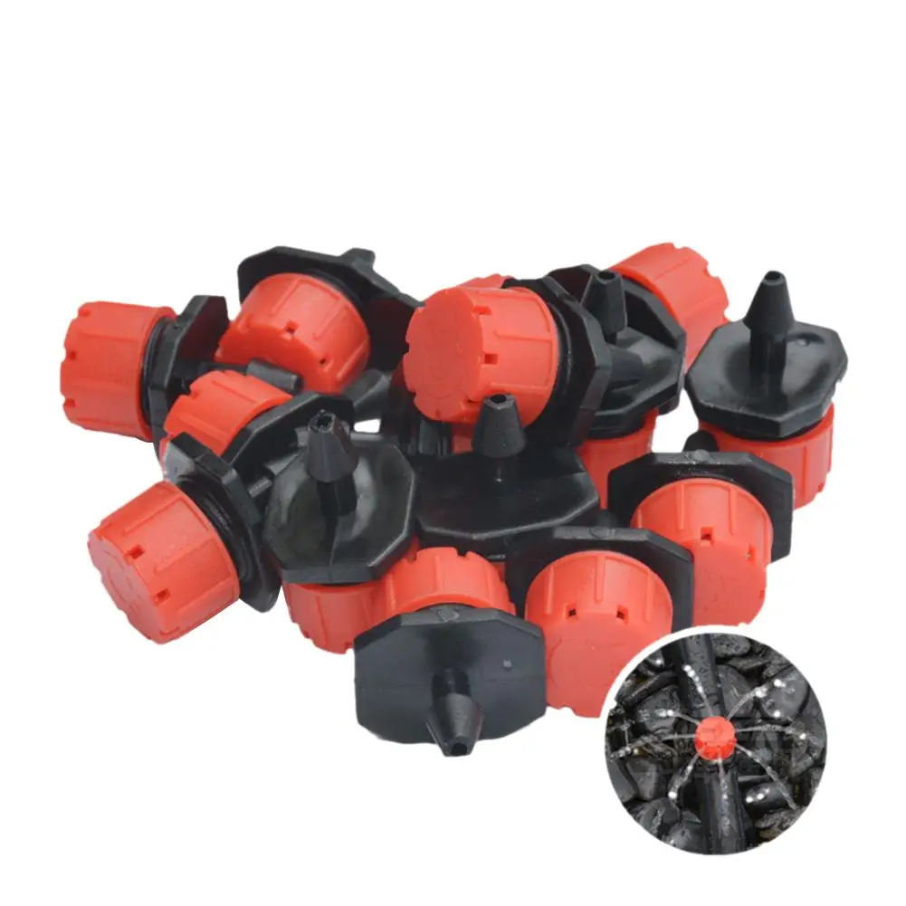 

Adeeing 10pcs/set 8-hole Garden Drip Irrigation Watering Emitter Micro Flow Dripper Head Barb Sprinkler