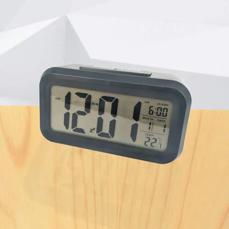 

Smart digital alarm clock slacker sleepless clock photosensitive electronic mute alarm clock temperature version smart led clock