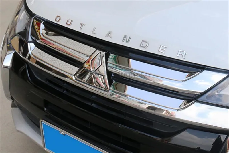 

Stainless Steel Car Front Grille Bumper Frame Trim Racing Grille Fit For Mitsubishi Outlander 2016 2017 2018