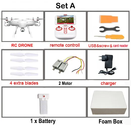 SYMA X8PRO gps Дрон RC Квадрокоптер с Wifi 720P HD камера FPV Профессиональный Квадрокоптер X8 Pro RC вертолет может добавить 4K камеру - Цвет: setA