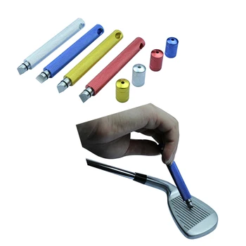 

Wholesale Golf Clubs Iron Wedge U & V Groove Sharpener Cleaner Cleaning Tool 4 Colors Golf Club Head Grooving Tool